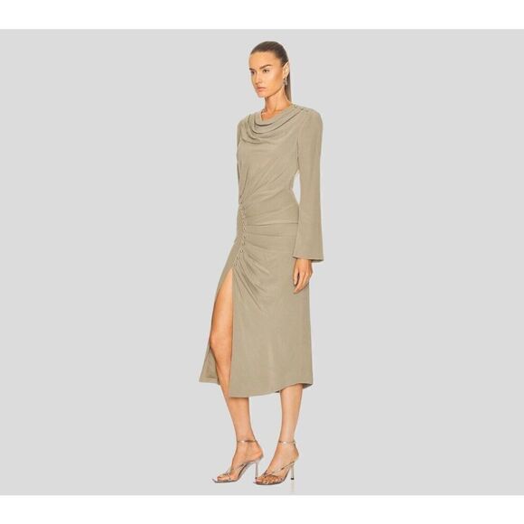 JONATHAN SIMKHAI BRYANNA MIDI DRESS Size 2 - Picture 2 of 9